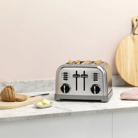 ტოსტერი Cuisinart CPT180E 4 Slice Toaster Silver , 2 image - Primestore.ge
