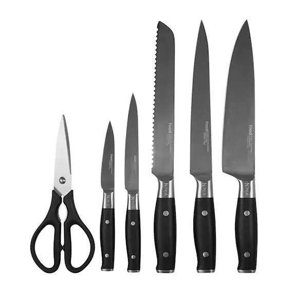 დანების ნაკრები Ninja K32006EU, 6Pcs Knife Set, Black/Silver , 2 image - Primestore.ge
