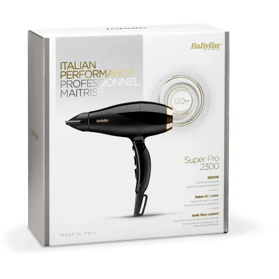 თმის საშრობი Babyliss 6714E Air Pro 2300 Hair Dryer Black , 5 image - Primestore.ge