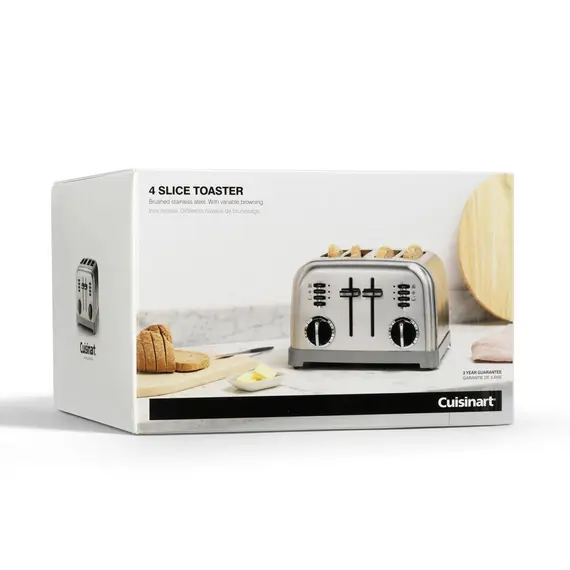 ტოსტერი Cuisinart CPT180E 4 Slice Toaster Silver , 4 image - Primestore.ge