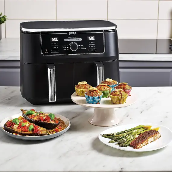 აეროგრილი Ninja AF400EU Dual Zone Air Fryer Black , 7 image - Primestore.ge