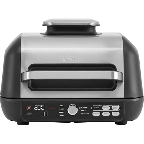 გრილი Ninja AG651EU, 2460W, 3.8L, Grill And Air Fryer, Black/Silver  - Primestore.ge