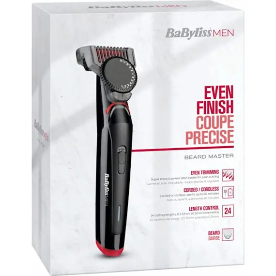 ტრიმერი Babyliss T861E Hair Trimmer Black/Red , 5 image - Primestore.ge