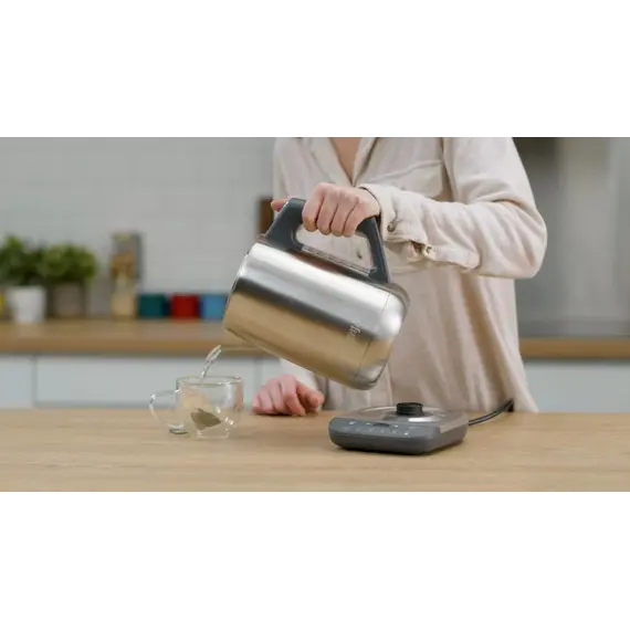 ელექტრო ჩაიდანი Shark Ninja KT201EU Rapid Boil Perfect Temperature Kettle Gray , 4 image - Primestore.ge