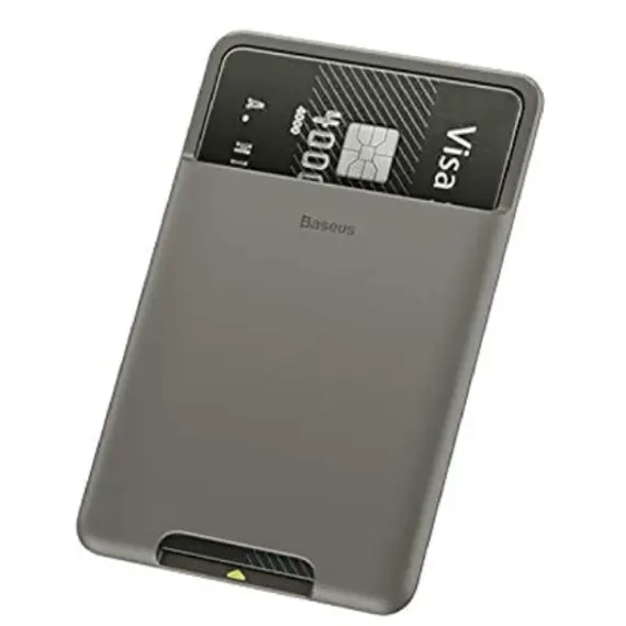 Mobile phone card case Baseus back Stick Silicone Card Bag ACKD-A0G, 3 image
