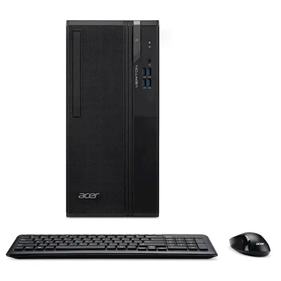 Personal computer Acer DT.VWMMC.01R Veriton S2690G, i3-12100, 8GB, 256GB SSD, Integrated, Black, 4 image