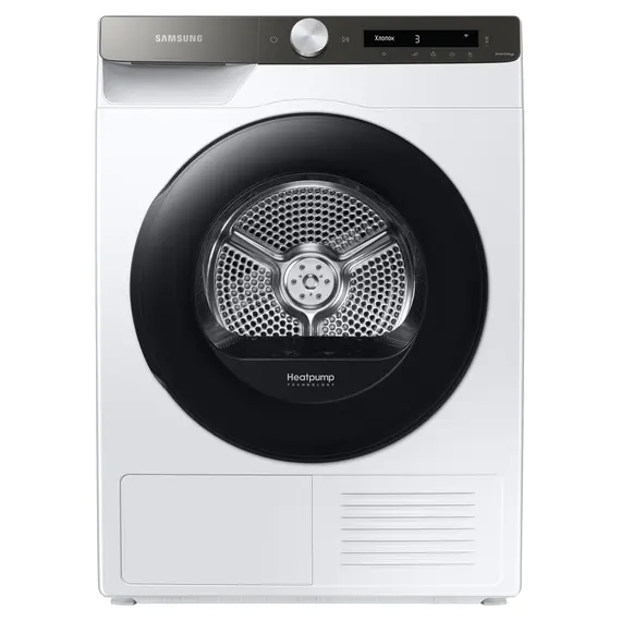 საშრობი Samsung DV90T5240AT/LP - 9KG, Heat Pump, 60x60x85, A+++, White  - Primestore.ge