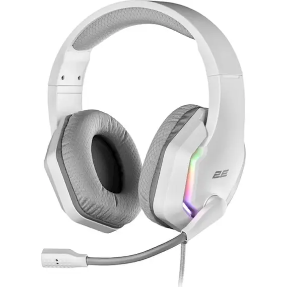 ყურსასმენი 2E HG315 Gaming Headset, Wired, RGB, USB, White , 2 image - Primestore.ge