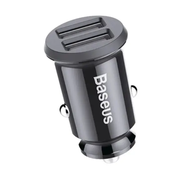 მანქანის დამტენი Baseus Grain Car Charger Dual USB 5V 3.1A CCALL-ML01 , 2 image - Primestore.ge