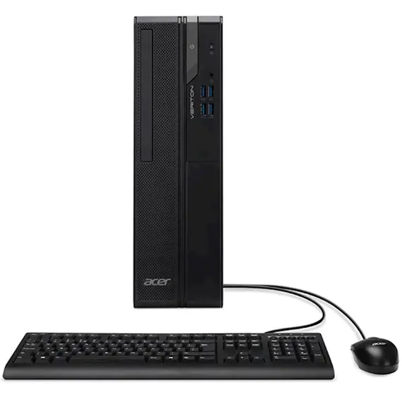 პერსონალური კომპიუტერი Acer DT.VYYMC.00Q Veriton X2690G, i3-12100, 8GB, 256GB SSD, Integrated, Black , 2 image - Primestore.ge