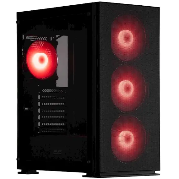 ქეისი 2E 2E-G3301N, Computer Case, MidT, MicroATX, Mini-ITX, USB 2.0, 2xUSB 3.0, Black - Primestore.ge