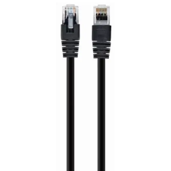 ქსელის კაბელი Gembird PP12-0.25M/BK Patch Cord UTP CAT5E 0.25m Black  - Primestore.ge