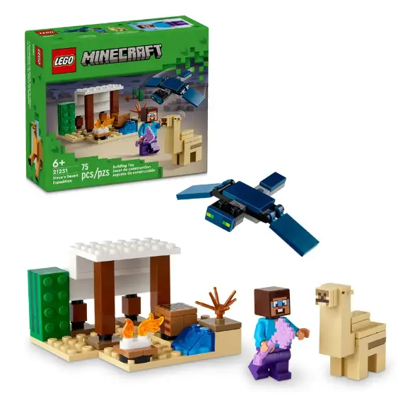ლეგო LEGO Constructor MINECRAFT STEVE'S DESERT EXPEDITION  - Primestore.ge