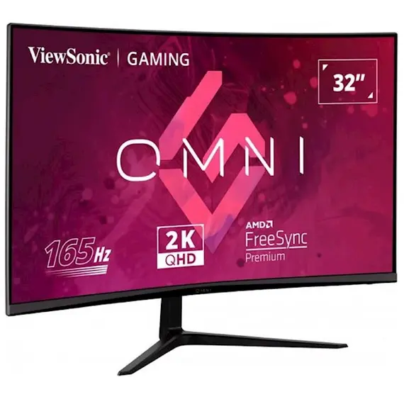 მონიტორი ViewSonic VX3218C-2K, 32", Curved Monitor, QHD, VA, HDMI, DP, Black , 2 image - Primestore.ge