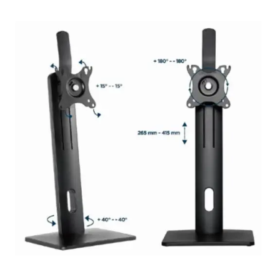 მონიტორის სადგამი Gembird MS-D1-01 Monitor desk stand height adjustable 17"-32" , 4 image - Primestore.ge
