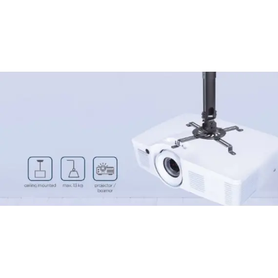 Gembird CM-B-01 Adjustable Ceiling Mount For Projector/Beamer, 8 image
