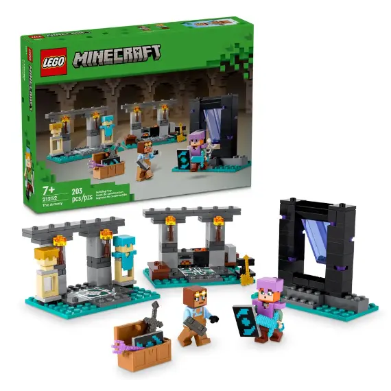 ლეგო LEGO Constructor MINECRAFT THE ARMORY  - Primestore.ge