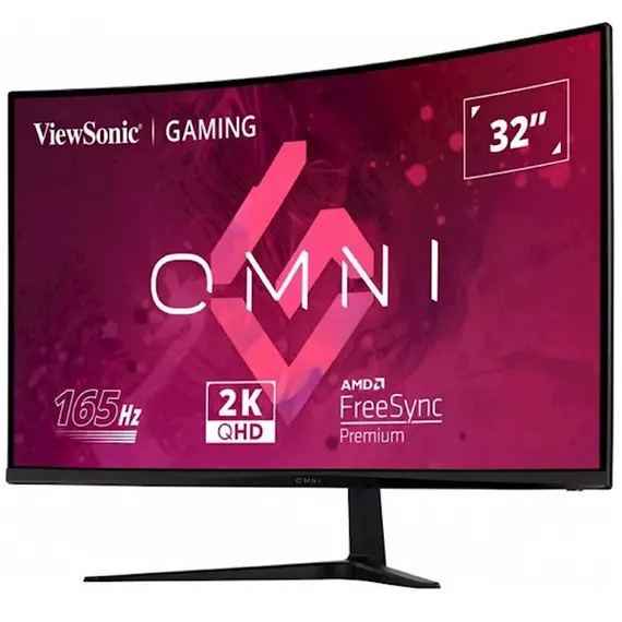 მონიტორი ViewSonic VX3218C-2K, 32", Curved Monitor, QHD, VA, HDMI, DP, Black , 3 image - Primestore.ge