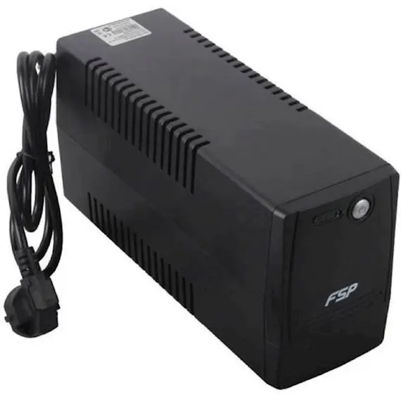 უწყვეტი კვების წყარო FSP PPF3601405, 650VA, USB, RJ-45, UPS, Black , 4 image - Primestore.ge