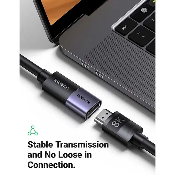 ადაპტერი UGREEN HD159 (90592), HDMI Female to HDMI Female Adapter, Grey , 4 image - Primestore.ge