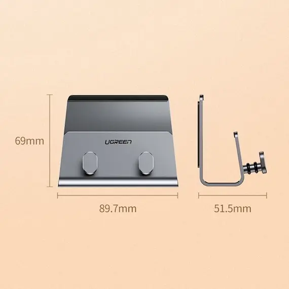 მობილურის დამჭერი UGREEN LP193 (70584), Wall Mount, Phone Holder, Grey , 7 image - Primestore.ge