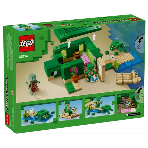 ლეგო LEGO Constructor MINECRAFT THE TURTLE BEACH HOUSE , 6 image - Primestore.ge