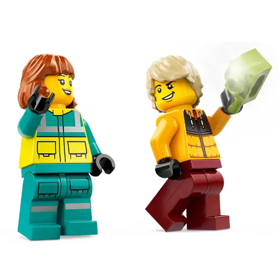 ლეგო LEGO Constructor CITY EMERGENCY AMBULANCE AND SNOWBOARDER , 5 image - Primestore.ge