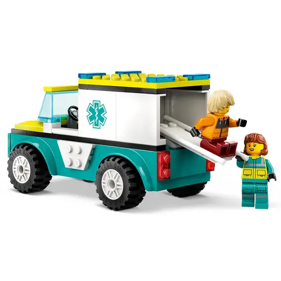 ლეგო LEGO Constructor CITY EMERGENCY AMBULANCE AND SNOWBOARDER , 3 image - Primestore.ge