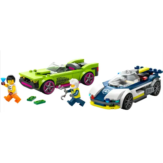 ლეგო LEGO Constructor CITY POLICE CAR AND MUSCLE CAR CHASE - Primestore.ge