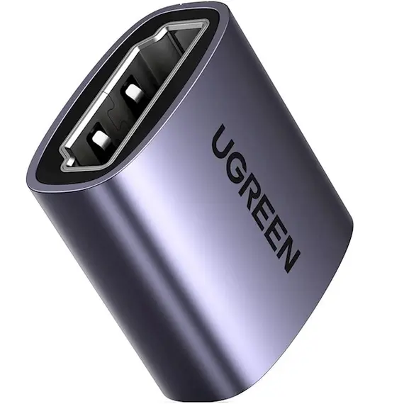 ადაპტერი UGREEN HD159 (90592), HDMI Female to HDMI Female Adapter, Grey  - Primestore.ge