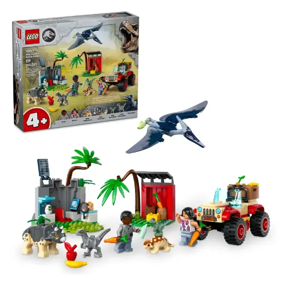 ლეგო LEGO Constructor JURASSIC WORLD BABY DINOSAUR RESCUE CENTER , 2 image - Primestore.ge