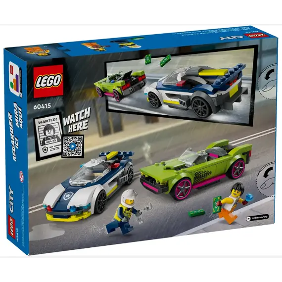 ლეგო LEGO Constructor CITY POLICE CAR AND MUSCLE CAR CHASE - Primestore.ge