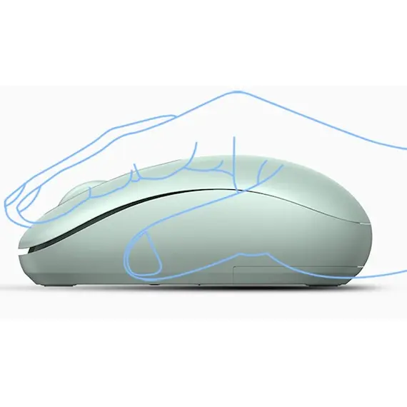 მაუსი UGREEN MU105 (90672), Wireless, USB, Mouse, Celadon Green , 2 image - Primestore.ge
