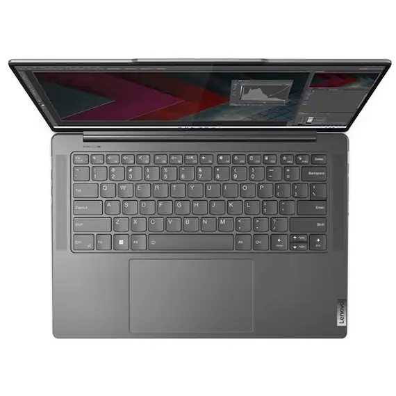 Notebook Lenovo Yoga Pro 7 14ARP8, 14.5" 2.5K (2560x1600) IPS 350nits Anti-glare 90Hz, AMD Ryzen 7 7735HS 8C, 16GB , 1TB SSD, Integrated AMD Radeon 680M, Win11 Home, 2y, 4 image