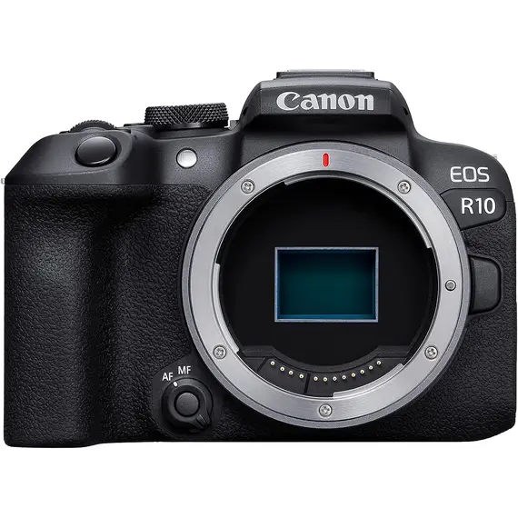 ციფრული ფოტოაპარატი Canon EOS R10 BODY 24.2MP APS-C CMOS Sensor 4K30 Video, 4K60 with Crop; HDR-PQ Multi-Function Shoe, Wi-Fi and Bluetooth - Primestore.ge