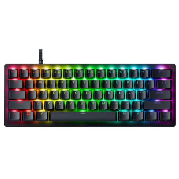 კლავიატურა Razer Keyboard Huntsman V3 Pro Mini RGB 61key Analog Optical Switches USB-A EN, black  - Primestore.ge