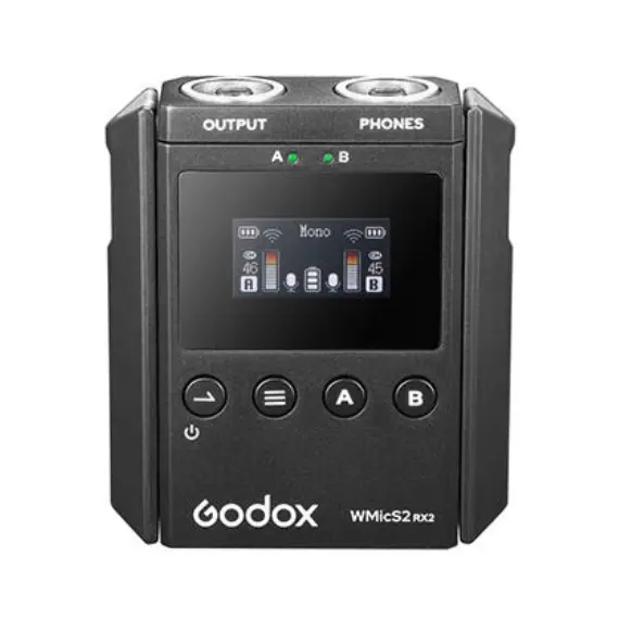 მიკროფონი Godox UHF Wireless Microphone System WMicS2 Kit 2 , 3 image - Primestore.ge