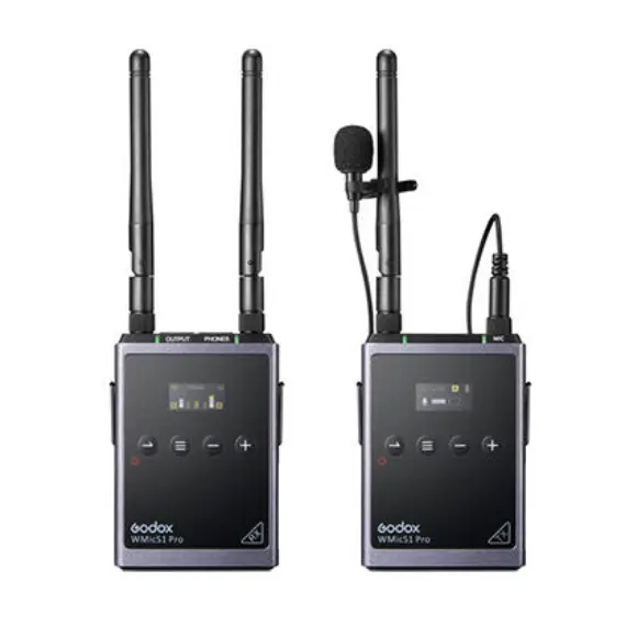 მიკროფონი Godox UHF Wireless Microphone System WMicS1 Pro Kit1  - Primestore.ge