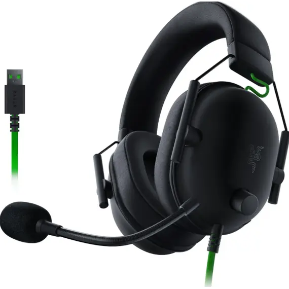 ყურსასმენი Razer Headset BlackShark V2 X 7.1 USB Black , 2 image - Primestore.ge