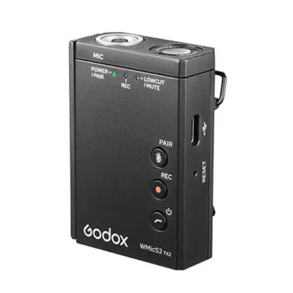 მიკროფონი Godox UHF Wireless Microphone System WMicS2 Kit 2 , 2 image - Primestore.ge