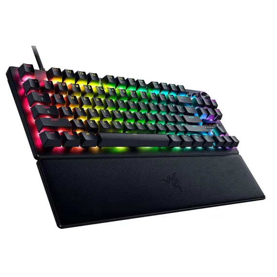 კლავიატურა Razer Keyboard Huntsman V3 Pro TKL RGB 84key Analog Optical Switches USB-A EN, black , 3 image - Primestore.ge