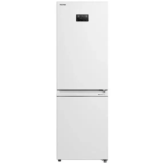 მაცივარი Toshiba GR-RB449WE-PMJ(51) - Bottom FRZ,185x59.5x66, 320 Litres, BIG Display  - Primestore.ge