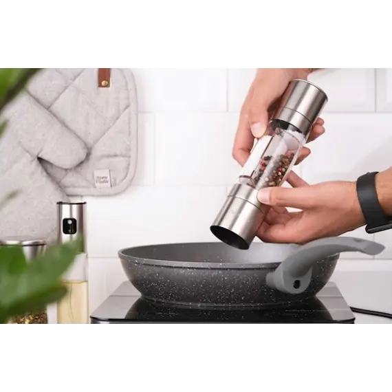 საფქვავი Ardesto Salt and Pepper Mill Gemini, glass, stainless steel , 5 image - Primestore.ge