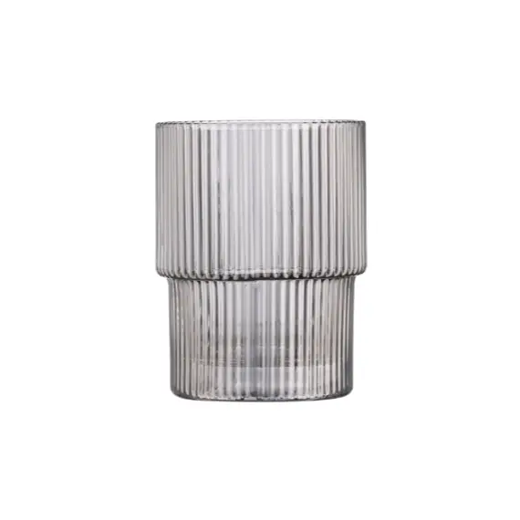 წვენის ჭიქების ნაკრები Ardesto low glasses set, Graphite 200 ml, 2 pcs, glass , 2 image - Primestore.ge