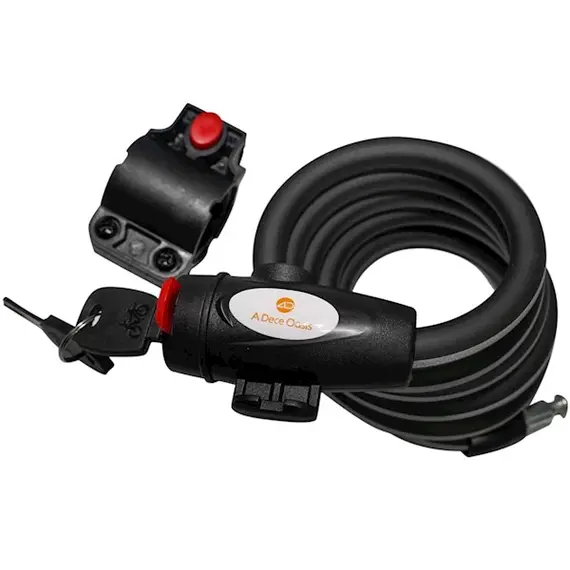 ველოსიპედის საკეტი ADO ADOL1, Bike Lock, Black , 2 image - Primestore.ge