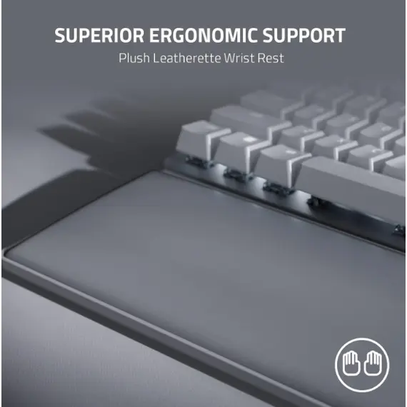 კლავიატურა Razer Keyboard Pro Type Ultra LED 108key USB/WL/BT EN, white , 6 image - Primestore.ge