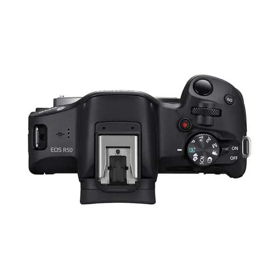 ციფრული ფოტოაპარატი Canon EOS R50 Mirrorless Camera with 18-45mm Lens (Black) , 4 image - Primestore.ge