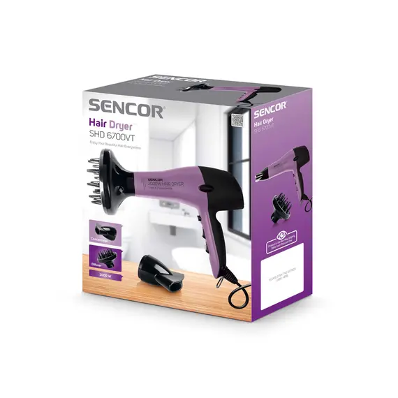 თმის საშრობი Sencor SHD 6700VT HAIR DRYER , 6 image - Primestore.ge