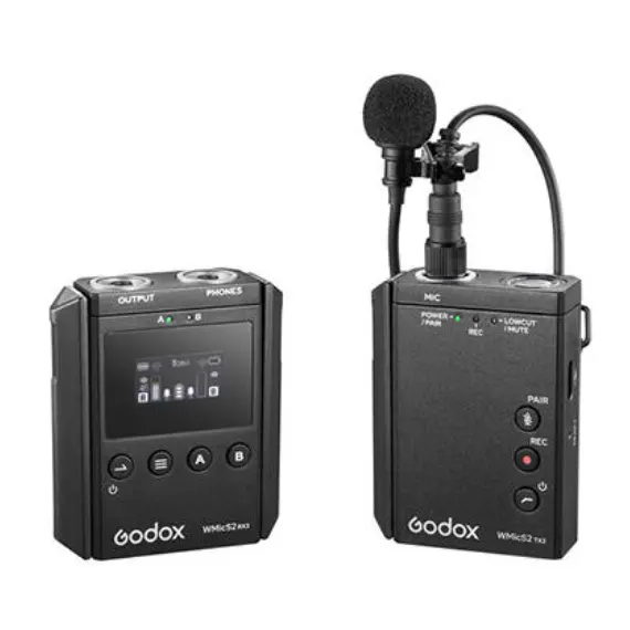მიკროფონი Godox UHF Wireless Microphone System WMicS2 Kit 1  - Primestore.ge