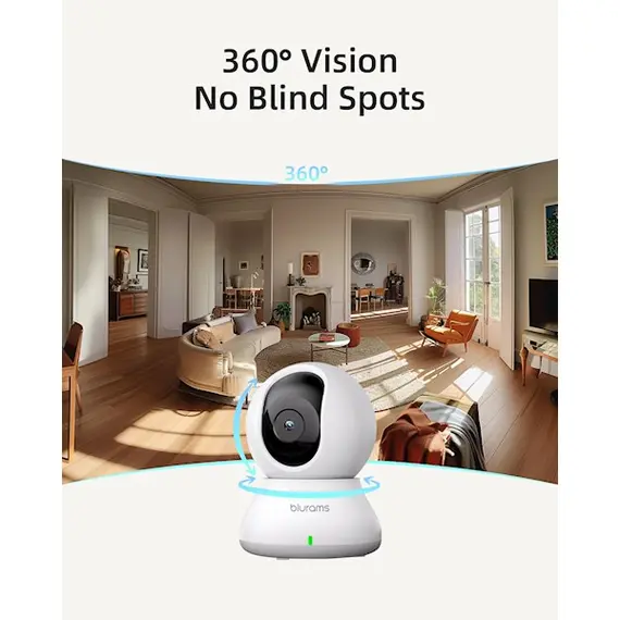 Video surveillance camera Blurams A33 Dome Nexa, Indoor Security Camera, White, 7 image